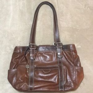 Fossil Leather Handbag